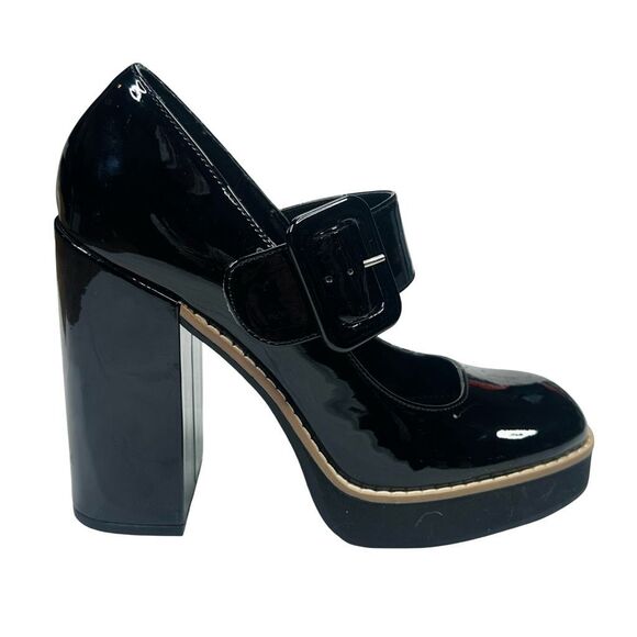 Steve Madden Patent Leather Tarrah Platform Mary Jane Pumps - Size 7.5 - Picture 1 of 12